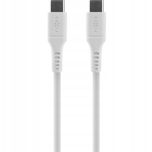 Fixed USB-C/USB-C i obsługą PD, 0,5 m, USB 2.0, 60 W, biały