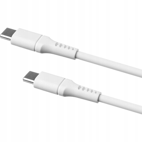 Fixed USB-C/USB-C i obsługą PD, 0,5 m, USB 2.0, 60 W, biały