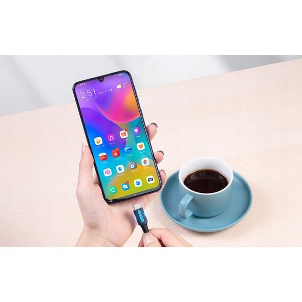 Vention USB 2.0 A do USB-C, 5A, 1m czarny