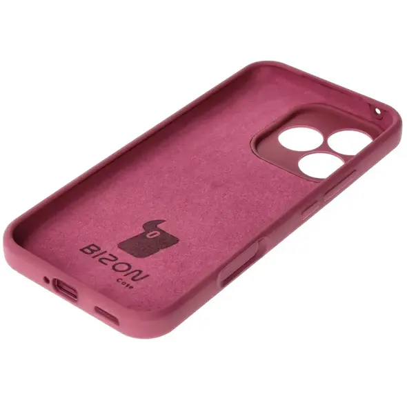Silikonowe etui Bizon Soft Case do Honor 400 Lite 5G ciemnofioletowe