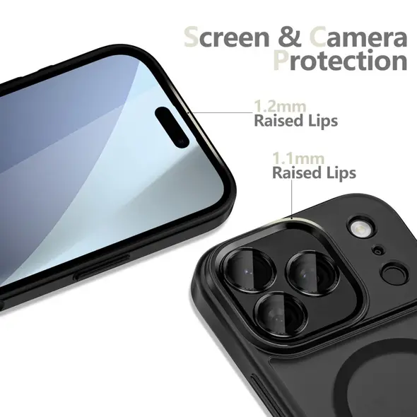 Etui Tech-Protect MagCam MagSafe do Apple iPhone 17 Pro Max Matte Black