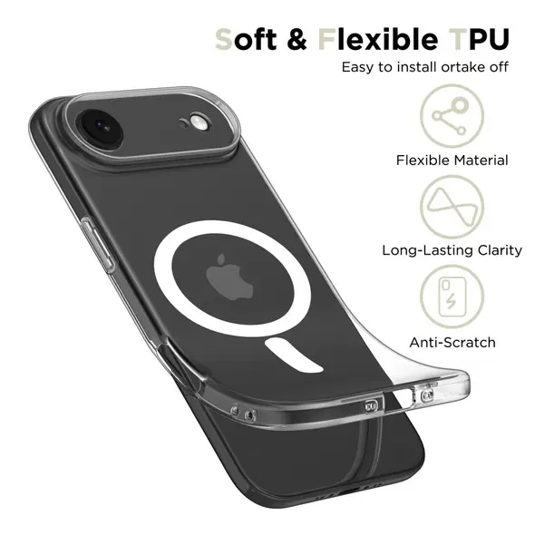 Etui Tech-Protect FlexAir MagSafe do Apple iPhone 17 Air Clear