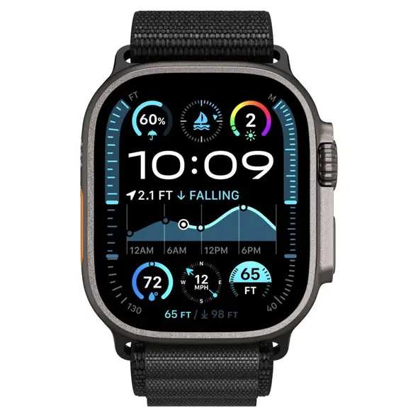 Pasek Spigen WBF1 Band do Apple Watch 6/7/8/9/10/SE/Ultra 1/2 44/45/46/49mm Black