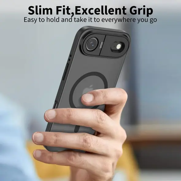 Etui Tech-Protect Magstand MagSafe do Apple iPhone 17 Air Matte Black