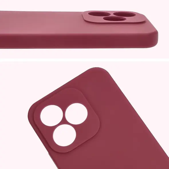 Silikonowe etui Bizon Soft Case do Honor 400 Lite 5G ciemnofioletowe