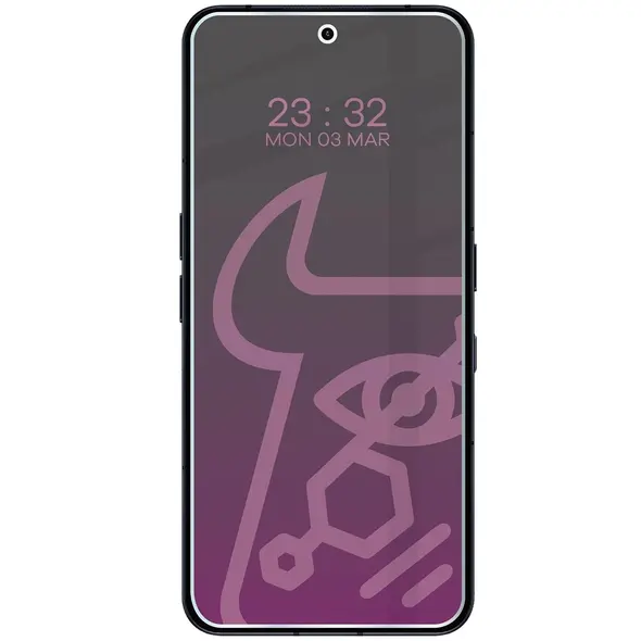 Prywatyzujące szkło hybrydowe Bizon Glass Mule Shadow do Nothing Phone (3) matowe