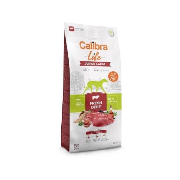 CALIBRA DOG life junior large fresh beef 12kg