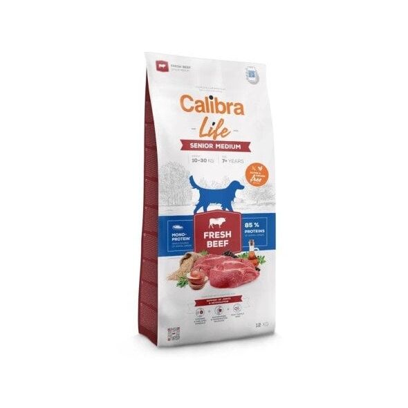 CALIBRA DOG life senior medium fresh beef 12kg
