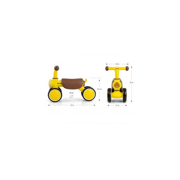 Milly Mally Pojazd York Yellow