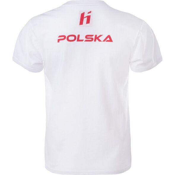 Huari Dziecięca koszulka z krótkim rękawem Huari Poland Fan Kids white/racing red rozmiar 122