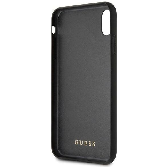 Guess Guess GUHCI65TGGGBK iPhone Xs Max czarny/black hard case Classic Double Layer Glitter uniwersalny