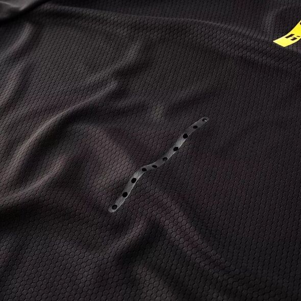 Męska koszulka z krótkim rękawem Huari MONTEROS SENIOR black bean/golden rod rozmiar XXL