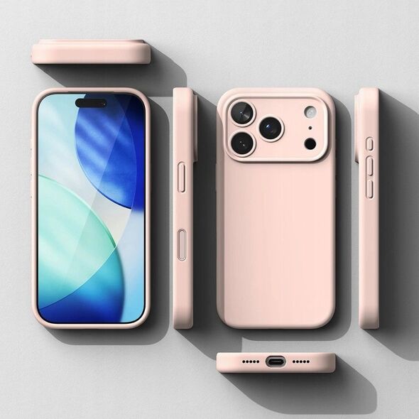 Etui Ringke Silicone Magnetic MagSafe do Apple iPhone 17 Pro Pink Sand