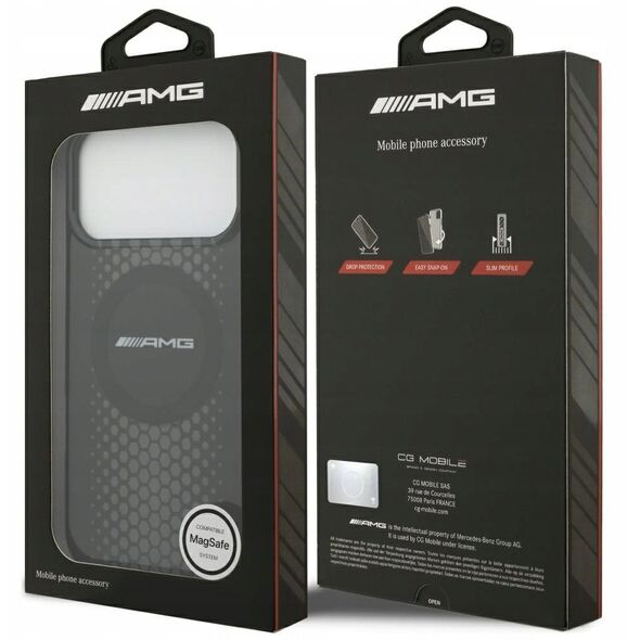 Etui AMG Double Layer Transparent        Graphics MagSafe do iPhone 17 Pro Max czarny
