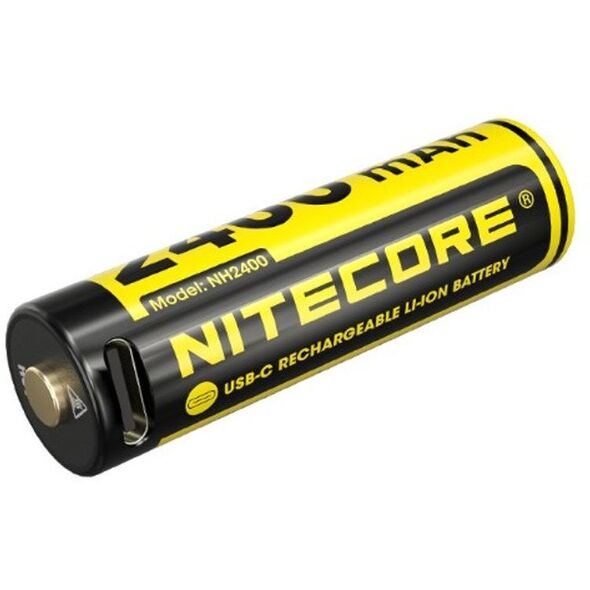 Nitecore NH2400 2400mAh USB-C Rechargeable AA Battery 1pcs