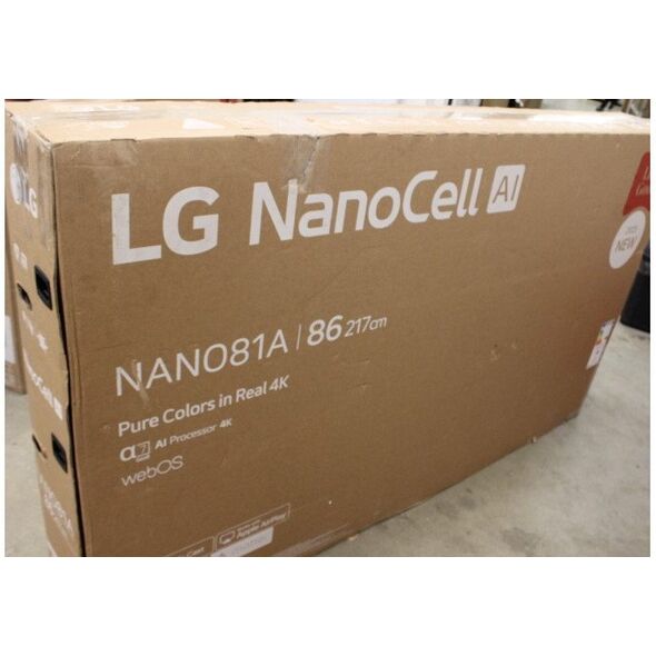 LG TV | 86NANO81A3A | 86 | Smart TV | webOS 25 | 4K UHD | DAMAGED PACKAGING