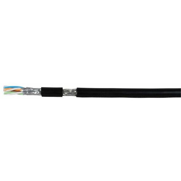 Kabel DRAKA UC900PE SS23 S/FTP, kat. 7, AWG 23, czarny, 500 m