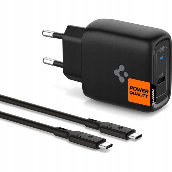 Spigen ArcStation Pro 45W Wall Charger, black - GaN / 1-Port