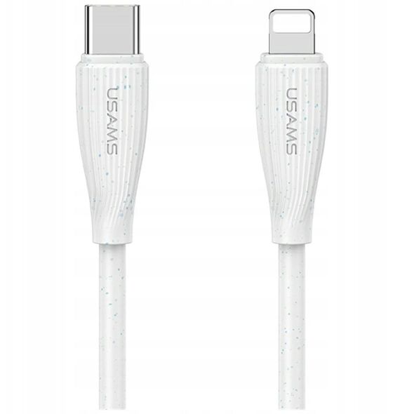 Kabel USAMS Green Series SJ717 30W USB-C / Lightning 1m biały