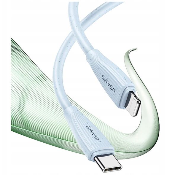 Kabel USAMS Green Series SJ717 30W USB-C / Lightning 1m biały