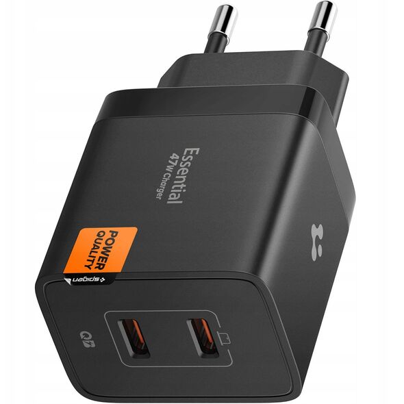 Spigen Essential 47W Wall Charger EE472EU, black