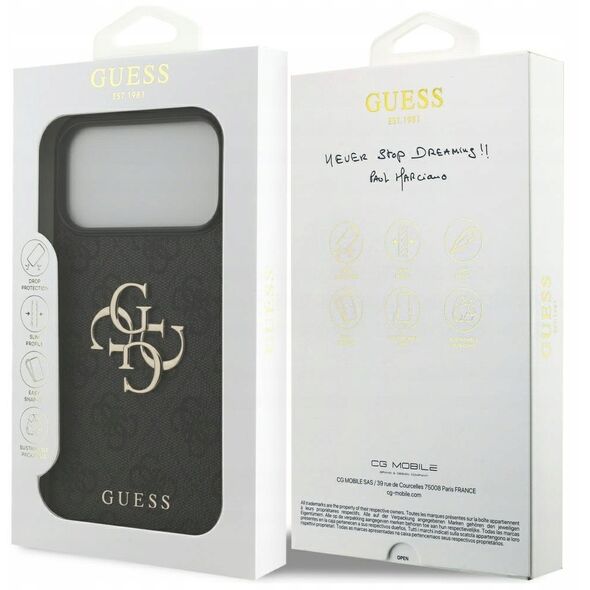 Etui Guess 4G Big Logo do Apple iPhone 17 Pro Max czarny