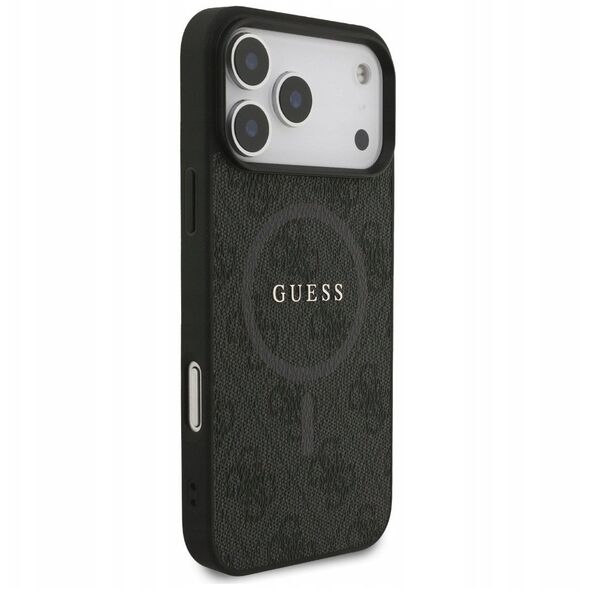 Etui Guess 4G Ring Classic Logo MagSafe do Apple iPhone 17 Pro Max czarny