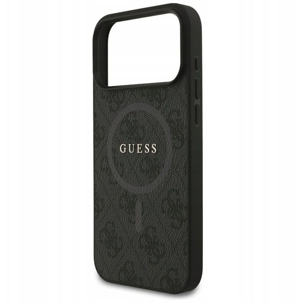 Etui Guess 4G Ring Classic Logo MagSafe do Apple iPhone 17 Pro Max czarny