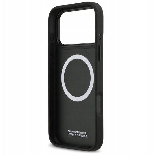 Etui BMW M Tricolor Metal Logo MagSafe do iPhone 17 Pro Max szary