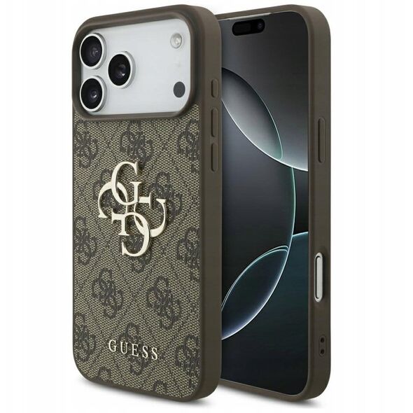 Etui Guess 4G Big Logo do iPhone 17 Pro Max brązowy