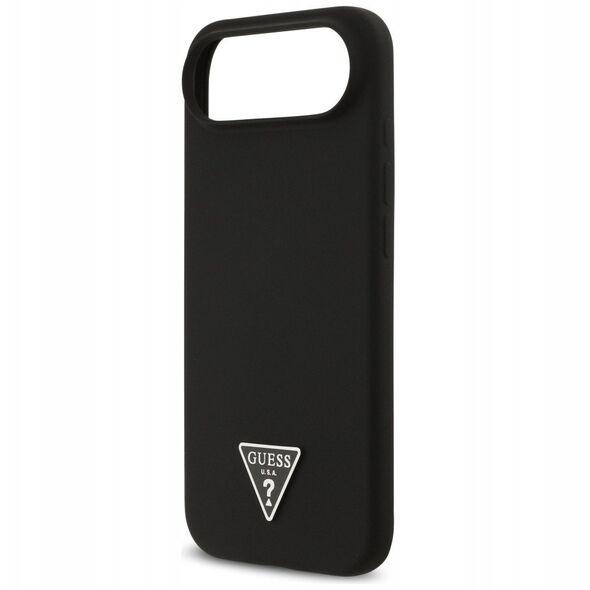 Etui Guess Silicone Triangle Logo MagSafe do iPhone 17 Air czarny