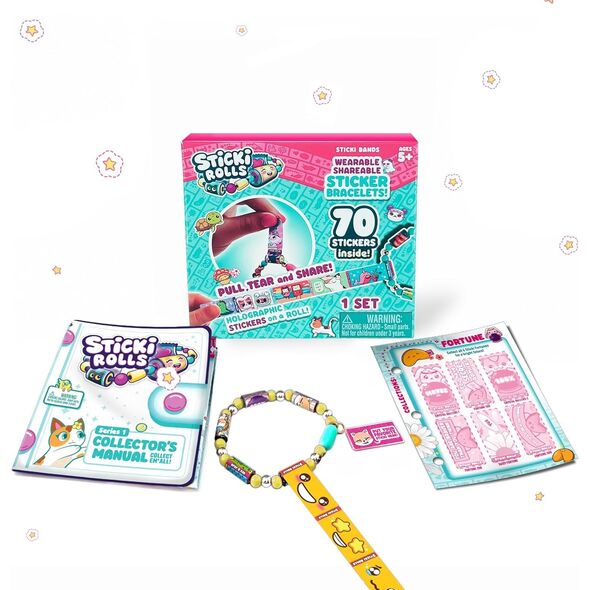 STICKI ROLLS bracelet with accessories and stickers, blind bag