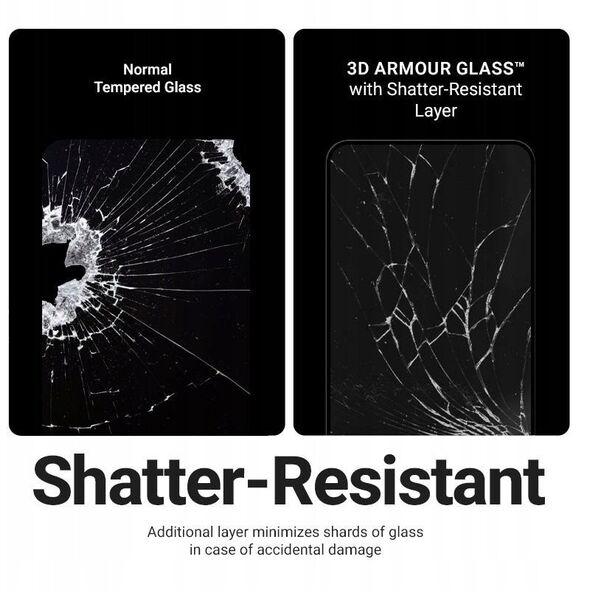 Crong 3D Armour Glass - Szkło hartowane iPhone 17 Pro Max + ramka instalacyjna