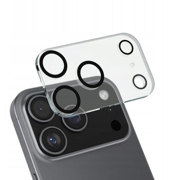 Crong Lens Shield - Szkło na aparat i obiektyw iPhone 17 Pro