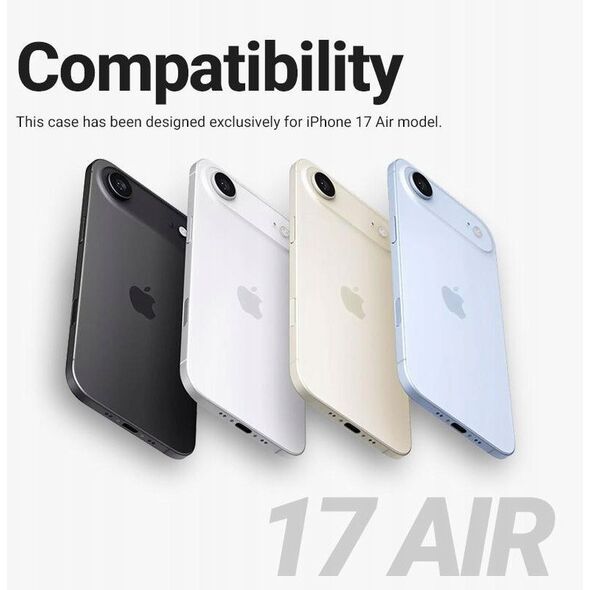Crong Clear MAG Cover - Etui MagSafe iPhone 17 Air (przezroczysty)