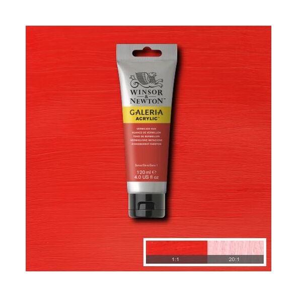 Winsor & Newton Galeria, 120 ml, Orange, Red, Tube