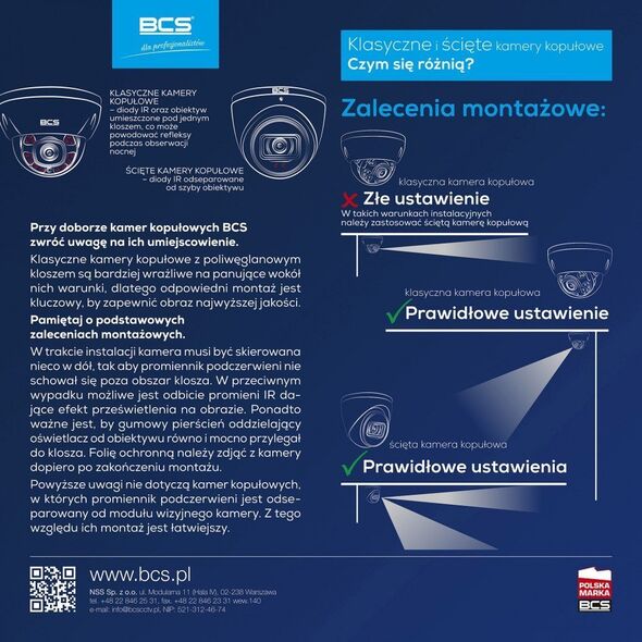 Kamera IP BCS View Kamera kopułkowa IP BCS-V-EIP24FSR3-AI1 4Mpx, 2.8mm, IR30 - BCS VIEW