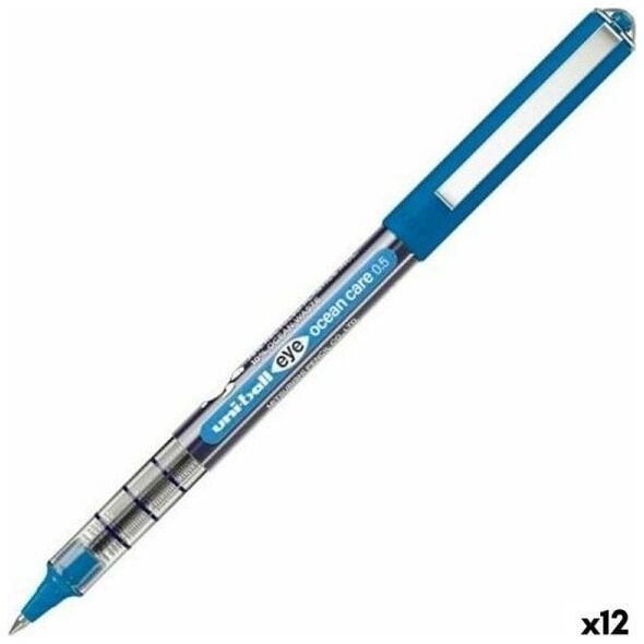 UNI-BALL Długopis z płynnym atramentem Uni-Ball Eye Ocean Care Niebieski 0,5 mm (12 Sztuk)