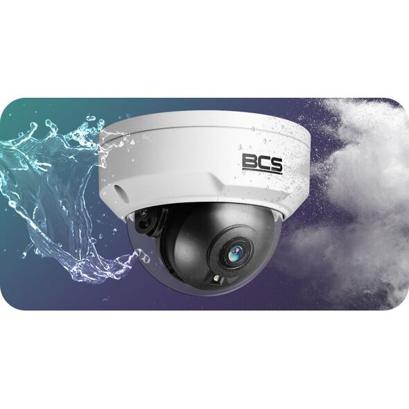 Kamera IP BCS Kamera IP BCS-P-DIP25FSR3-Ai2-G, 5Mpx, IR 30m, STARLIGHT, wandaloodporność, wejścia alarmowe