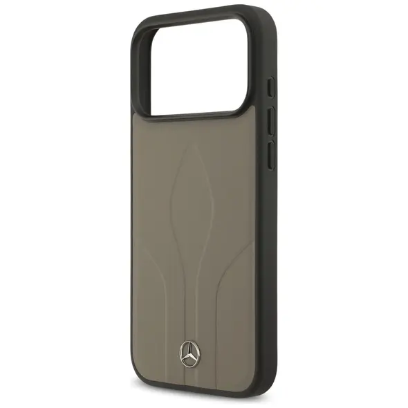 Case Mercedes Leather The Move MagSafe for iPhone 17 Pro Max taupe