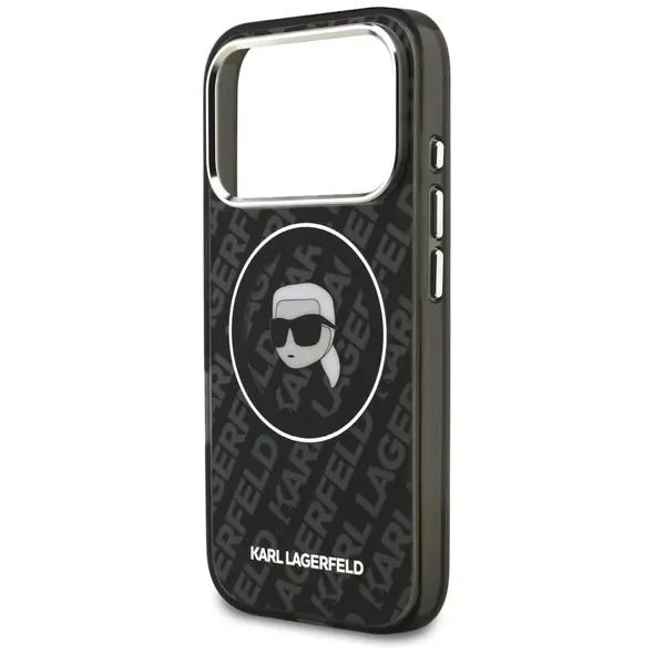 Etui Karl Lagerfeld IML Karl Head Logo MagSafe do iPhone 17 Pro Max czarny