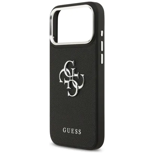 Case Guess Grained Big 4G Classic Logo for iPhone 17 Pro Max black