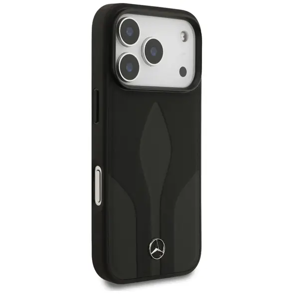 Etui Mercedes Leather The Move MagSafe do iPhone 17 Pro czarny