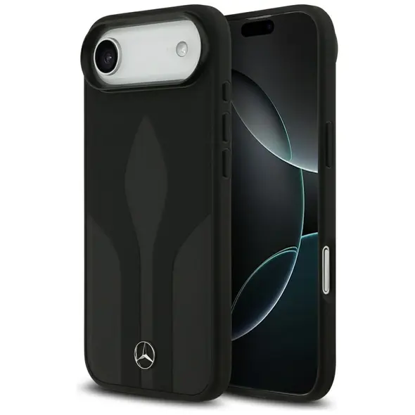 Case Mercedes Leather The Move MagSafe for iPhone 17 Air black