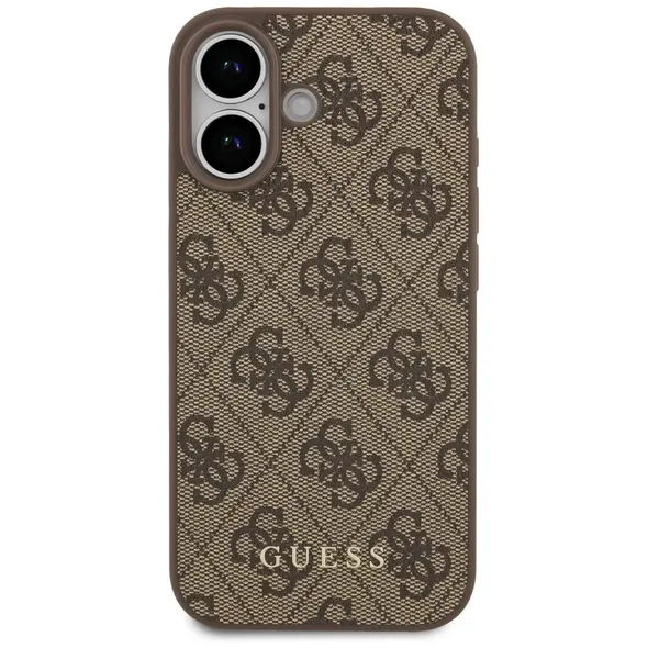 Guess 4G Classic Case for iPhone 17 Brown
