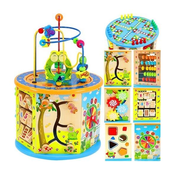 Iso Trade Kostka edukacyjna drewniana 22429