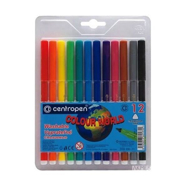 Centropen Flamaster 12szt. Colour World (7550/12/TP-12)