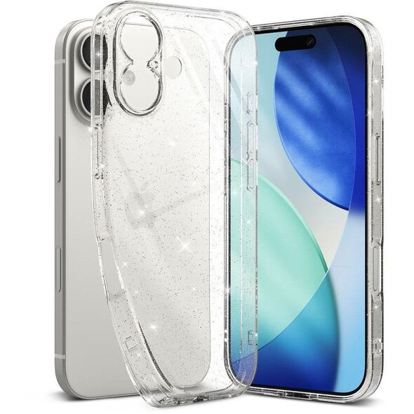 Etui Ringke Air do Apple iPhone 17 Glitter Clear