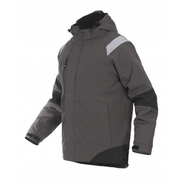 JACKET SOFTSHELL ATLANTA BLACK/GREY M