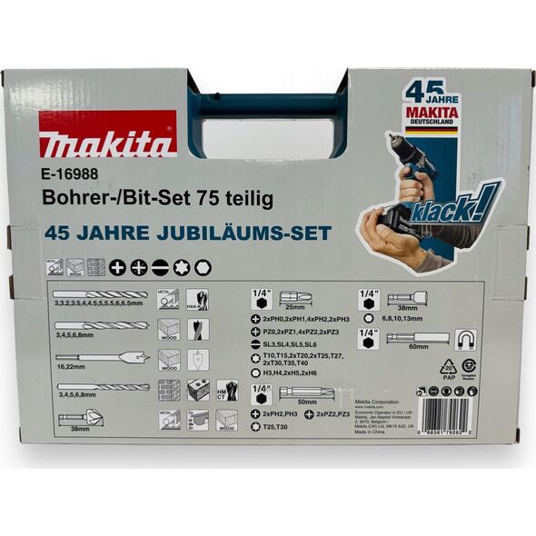 Makita Makita E-16988 Drill Bit Set 75 pcs.